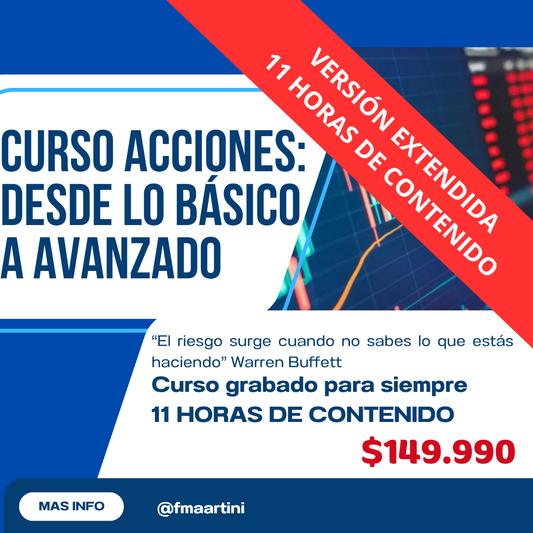 Curso acciones avanzado: 11 horas de contenido